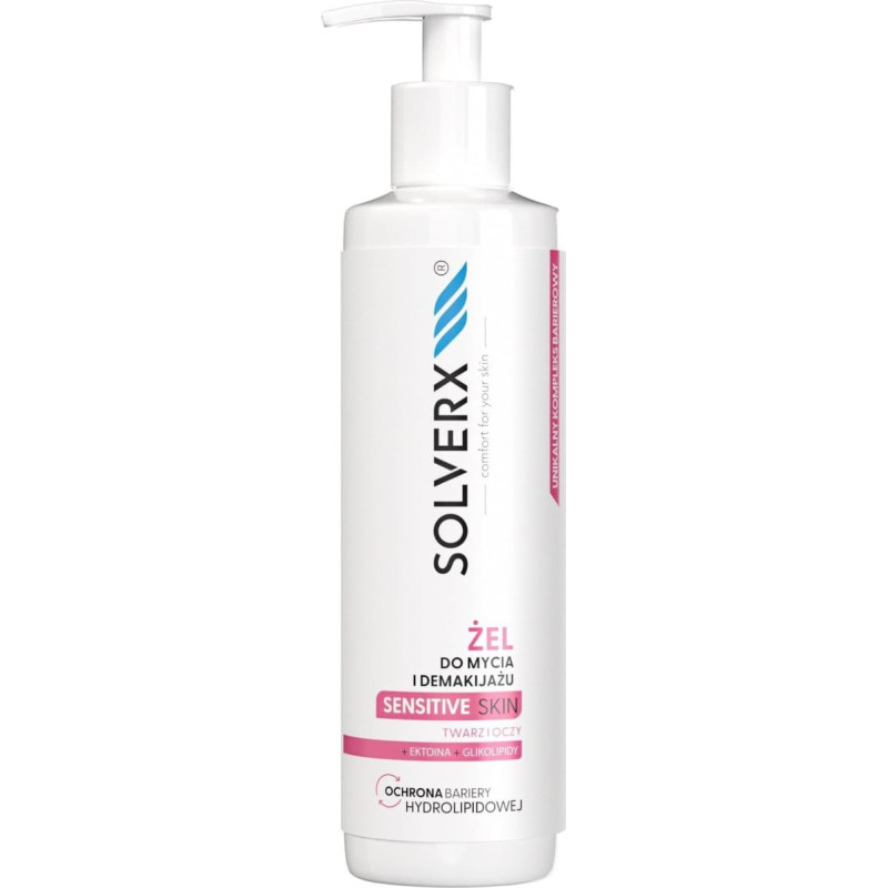 Solverx Sensitive Skin Żel do mycia i demakijażu twarzy i oczu 200 ml