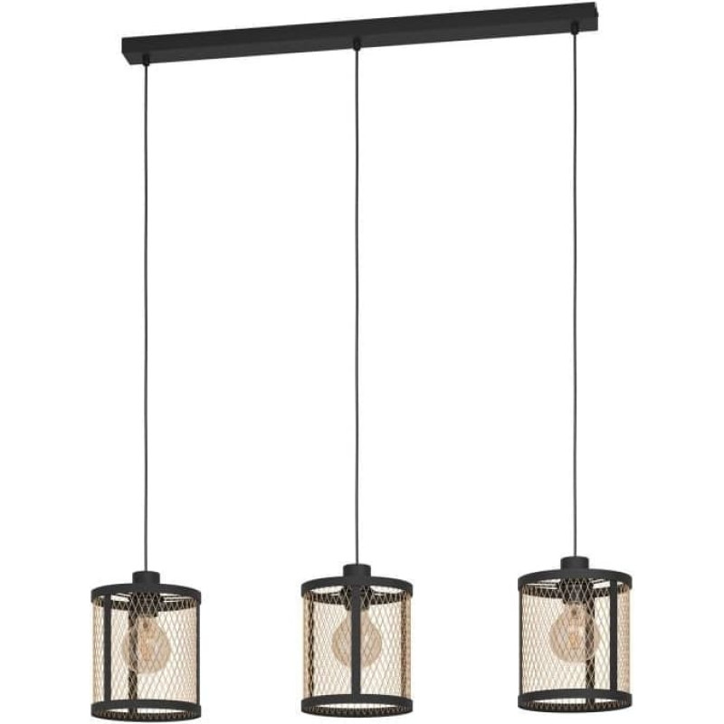 Eglo Dellow, 3 bulb(s), E27, IP20, Black