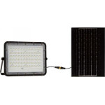 V-Tac Naświetlacz V-TAC Projektor LED Solarny V-TAC 15W Pilot, AUTO, Timer, IP65 Czarny VT-120W 4000K 1200lm