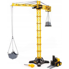 Polesie 09255 Klocki Żuraw budowniczy Gigant z ładowarką 588 elementów w pudełku