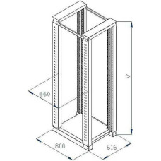 Triton Rama rack RSX-45-XD8, 45U, podwójna 19