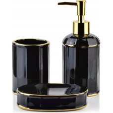 Astar CIRI BLACK Komplet łazienkowyczarno-złoty 350ml