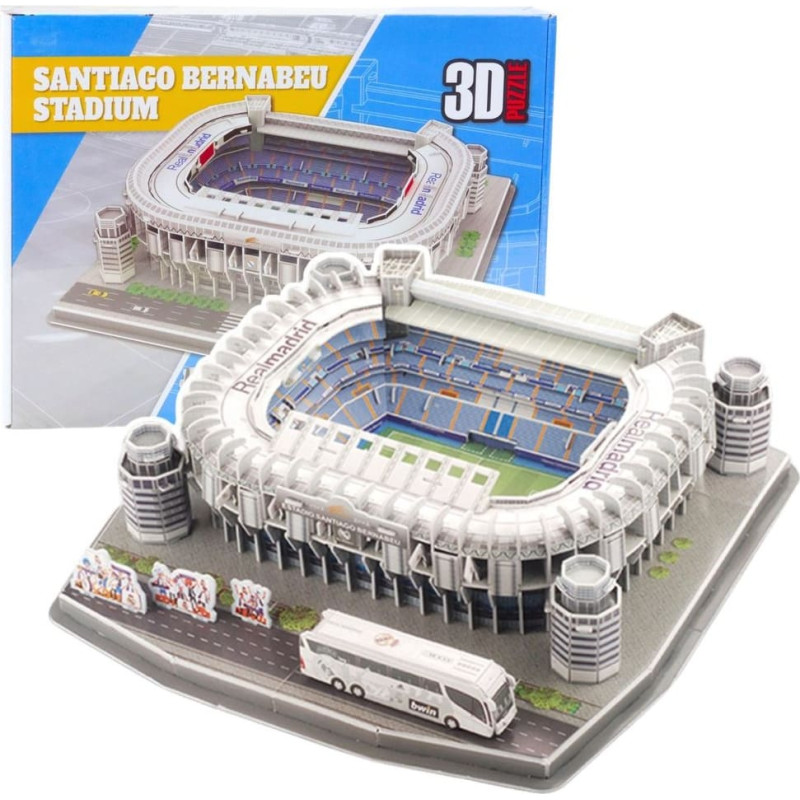 Leantoys Puzzle 3D Stadion Piłkarski Santaigo Bernabeu Real Madryt 101el