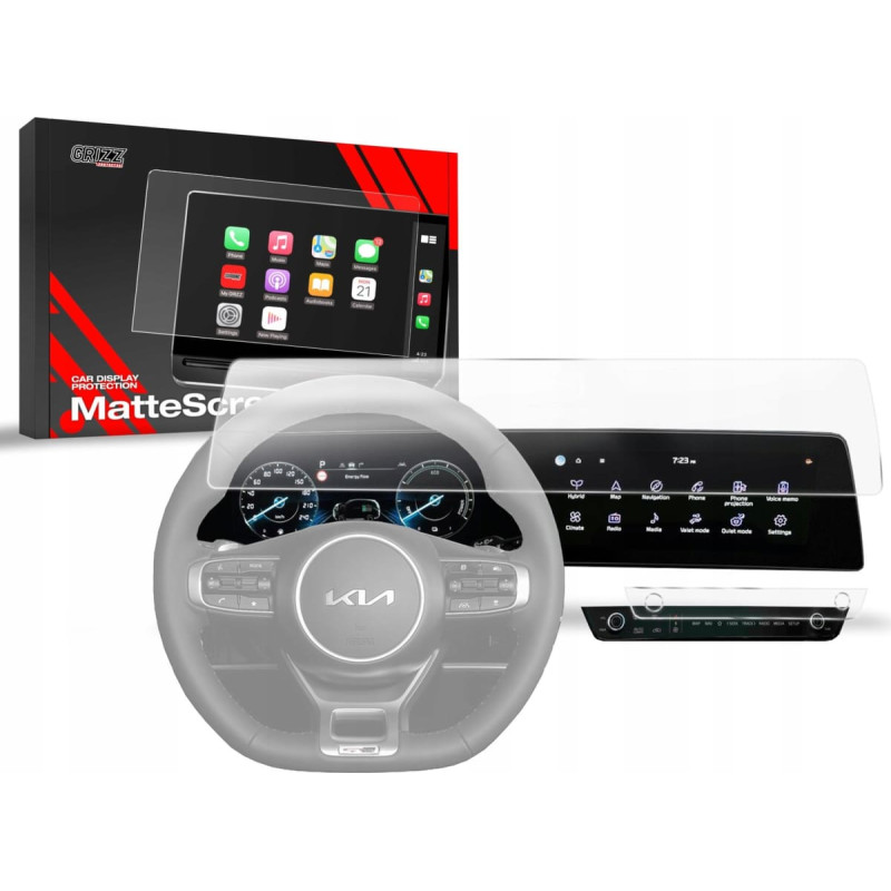 Grizzglass Folia matowa GrizzGlass CarDisplay Protection do Kia Sportage 5 Business Line 2021-2025 [2w1]