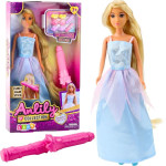 Leantoys Lalka Anlily Suknia Balowa Długie Włosy Do Stylizacji Lokówka Spinki LEAN Toys