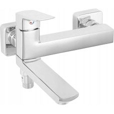 Oras FERRO LIPPI bathroom faucet, wall-mounted, with swivel spout, chrome color.