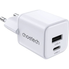 Choetech Ładowarka sieciowa Choetech PD30W Dual Ports 1C1A (biała)