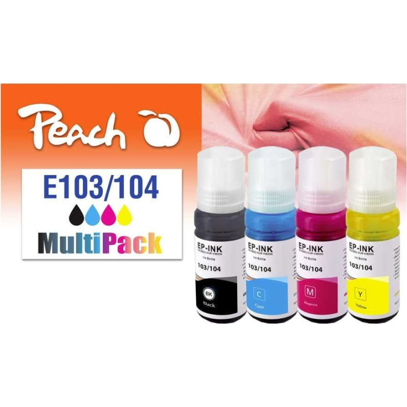Peach Patrone Epson 103/104 MultiPack bk,c,m,y remanufactured