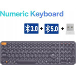 Baseus Klawiatura Baseus KEYBOARD WIRELESS BELAIDE BASEUS PILKA