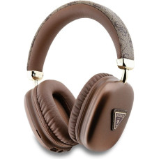 Guess 4G Triangle Logo - Bezprzewodowe słuchawki nauszne Bluetooth V5.3 (brązowy)