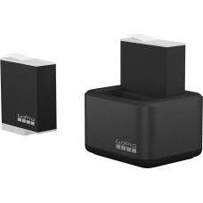 Gopro battery charger + 2 Enduro batteries Hero9/1011/12 Black