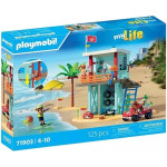 Playmobil Zestaw z figurkami My Life 71903 Wieża ratownicza i plażowy samochód buggy Playmobil