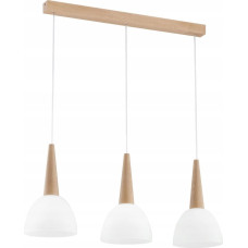 Alfac Lampa wisząca Alfac Alfa Bera 62208 lampa wisząca zwis 3x60W E27 drewno/biała