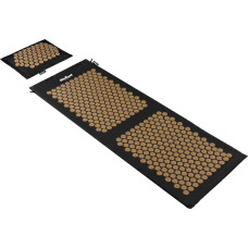 Rebel Mata zdrowotna ECO z kolcami do akupresury z poduszką, 130x50cm, XXL, złote kolce, Rebel Active