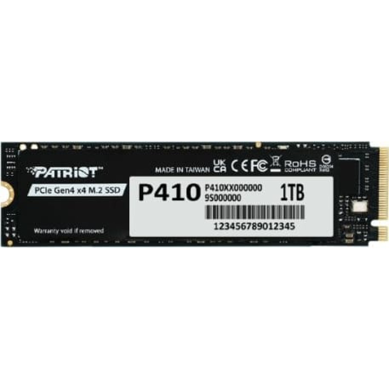 Patriot SSD 1TB P410 PCIe M.2 Gen4 x4 NVMe 1.4 2280 5000/4500MB/s