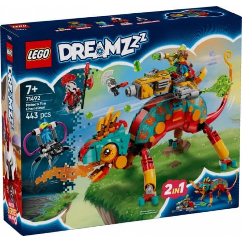 Lego Klocki DREAMZzz 71492 Ognisty kameleon Mateo