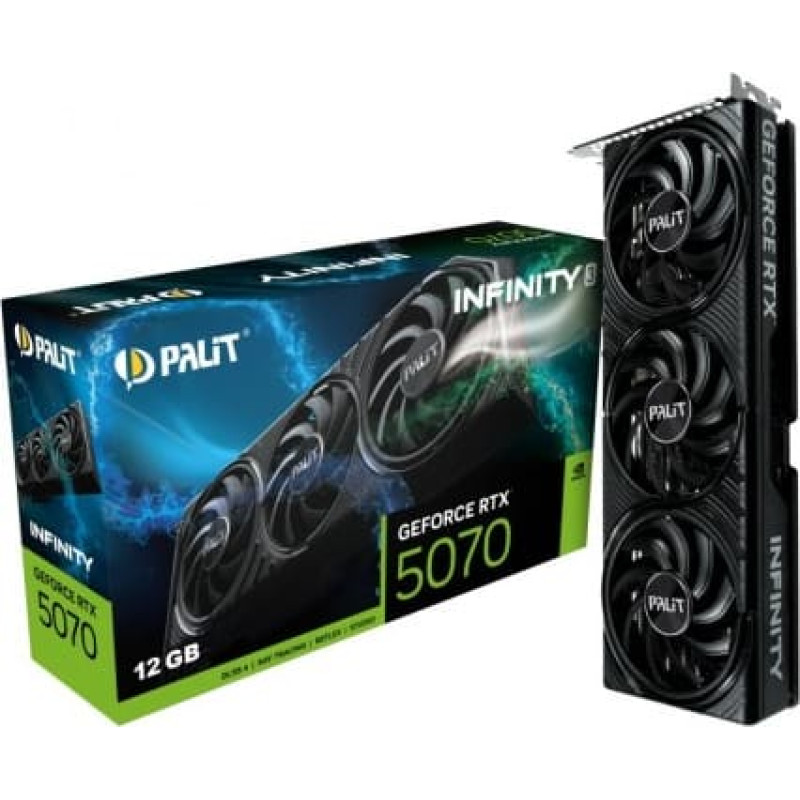 Palit Graphics card GeForce RTX 5070 INFINITY 3 12GB GDDR7 192bit 3DP/HDMI