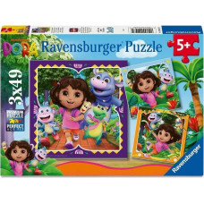 Ravensburger Puzzle dla dzieci 2D: Dora 3x49el