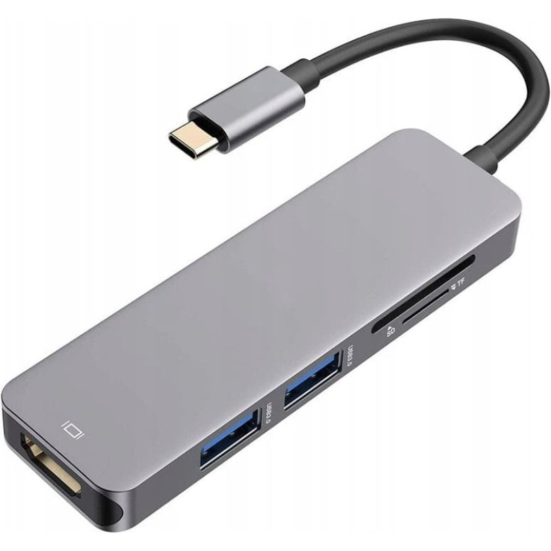 Satechi USB-C Hub - Starry Grey, 3 Ports, Card Readers