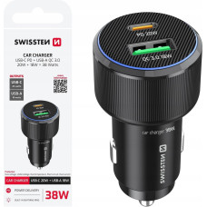 Swissten Car Charger USB-C PD / USB 38W