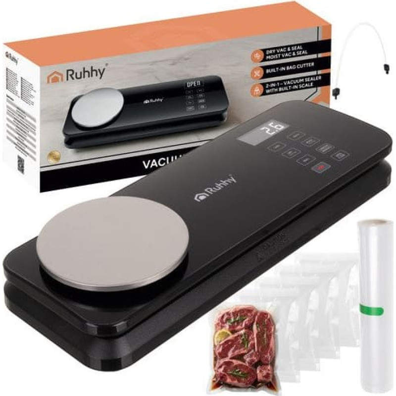 Ruhhy Zgrzewarka do folii z wagą- zestaw Ruhhy 24756