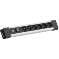 Bachmann CONNECTUS 6xUTE, 1xswitch 2.0m CEE7/7 Szary