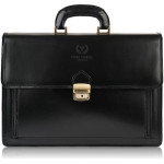 Paolo Peruzzi Skórzana teczka aktówka PAOLO PERUZZI N03-BL czarny