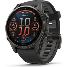 Garmin fenix 8 3,3 см (1,3 дюйма) AMOLED 43 мм Цифровой 416 x 416 пикселей Сенсорный экран Черный Wi-Fi GPS (спутниковый)
