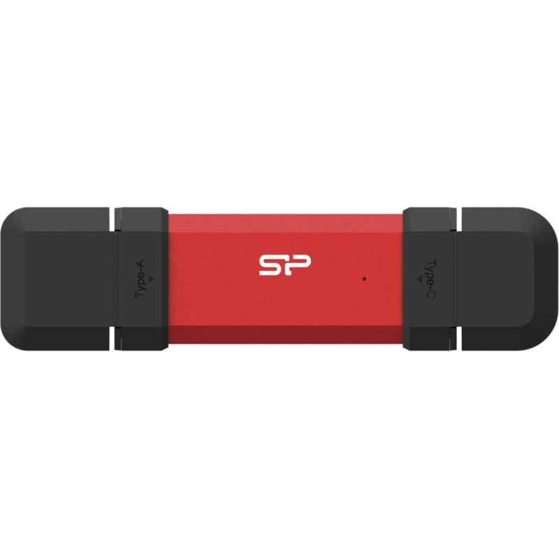 Silicon Power DS72 USB zibatmiņas disks 500 GB USB A tipa / USB C tipa 3.2 Gen 2 (3.1 Gen 2) Sarkans