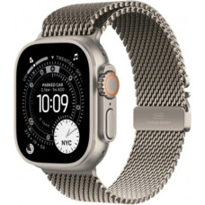 Apple Watch Ultra 3 GPS + Cellular 49mm Natural Titanium Case with Natural Titanium Milanese Loop - Medium
