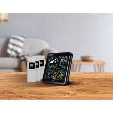 Noname KIENZLE Home Weather Station w. 3 Radio-Controlled Sensors