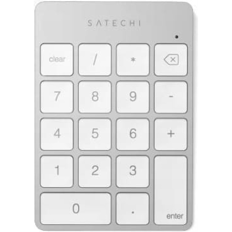Noname Klawiatura Satechi Slim Wireless Keypad - aluminiowy klawiatura numeryczna Bluetooth (silver)
