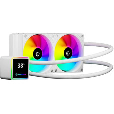 Rampage Chłodzenie wodne Rampage INFINITE V240 Chłodzenie wodne 240MM ARGB, czujnik temperatury, białe