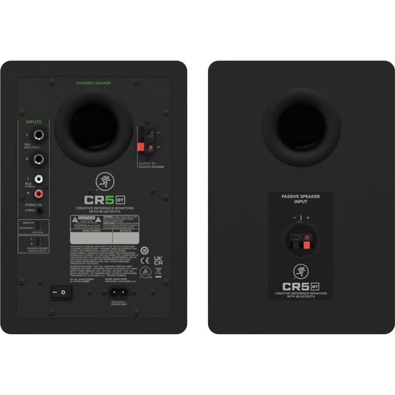 Mackie CR5 BT — aktīvie monitori ar Bluetooth