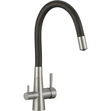 Laveo Riveco  - bateria zlewozmywakowa stojąca z elastyczną wylewką i systemem do filtrowania wody