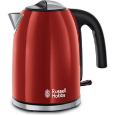 Russel Hobbs Russell Hobbs 20412-70 elektriskā tējkanna Melna, Sarkana, Nerūsējošā tērauda