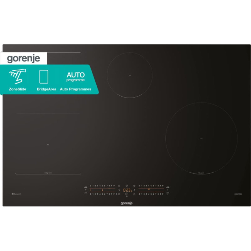 Gorenje GI8432BSCWF Melna Iebūvējama 60 cm Zonu indukcijas plīts 4 zona(-s)