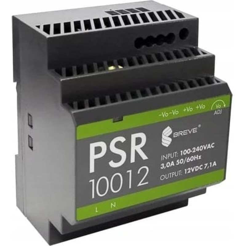 Silentiumpc Zasilacz impulsowy PSR 10012 230/ 12VDC 7,1A na szynę DIN, Uzas: 85-264VACVAC, Ta70, 17000-1565