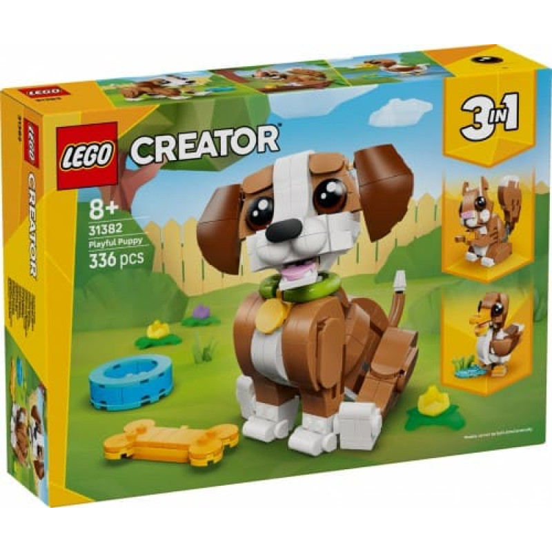 Lego Blocks Creator 31382 Cute Animals: Playful Puppy Dog