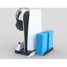 Usorteret DLX+ LED Stand - Multi LED, Controller charger, fans, headphone stand, game storage /PS5