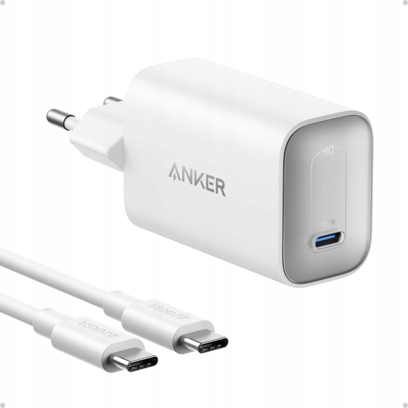Anker Ładowarka Anker ANKER Nano Charger 100W 1x USB-C w tym USB-C kabel biały