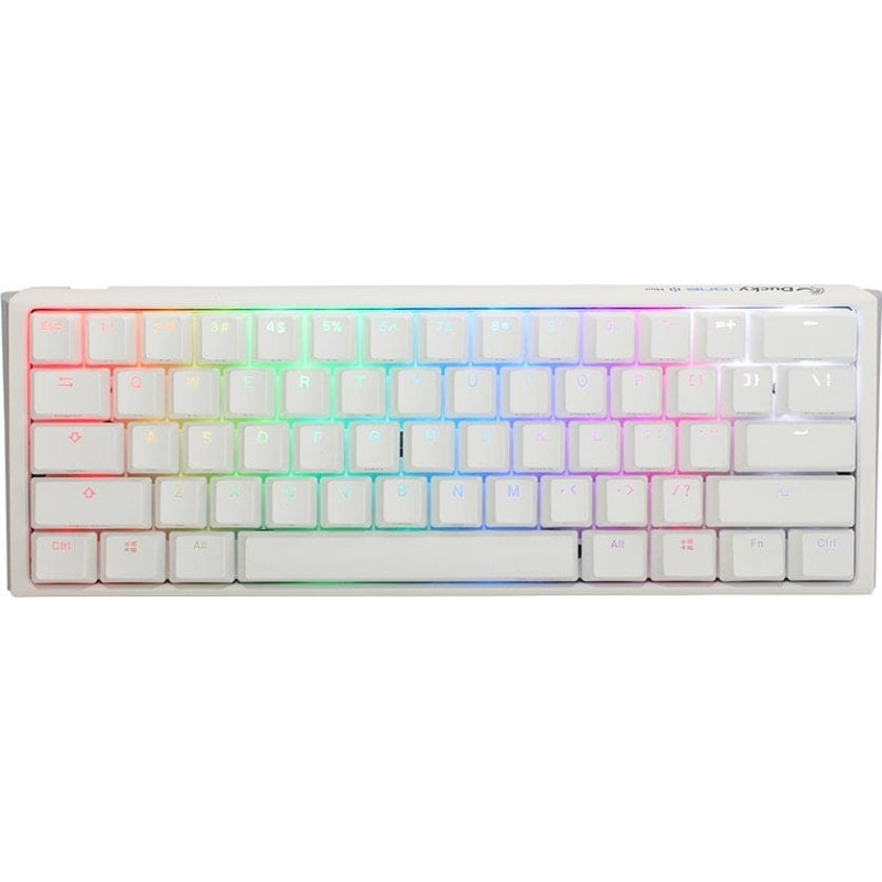Ducky Klawiatura Ducky Ducky One 3 Classic Pure White Mini Gaming Tastatur, RGB LED - MX-Red