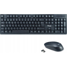 Equip Klawiatura + mysz Equip Equip 245221 klawiatura Dołączona myszka RF Wireless QWERTY Hiszpański Czarny