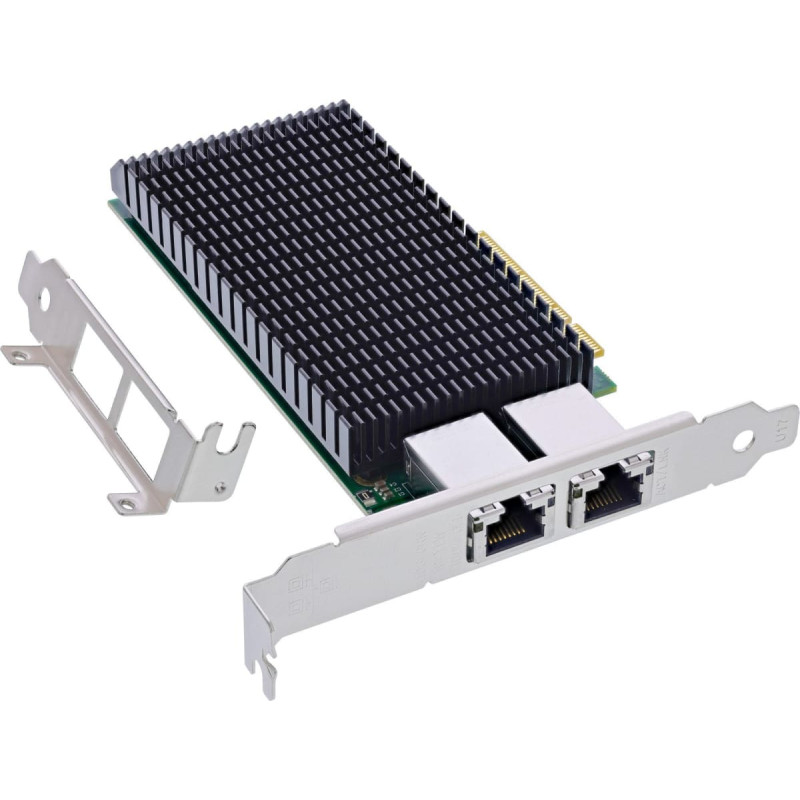 Inline ® Dual 10-Gigabit Netzwerkkarte, 2x RJ45 10Gb/s, PCIe x8