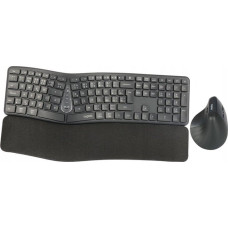 Rapoo Klawiatura + mysz Rapoo RAPOO Zestaw klawiatury i myszy 8810ME Multi-mode Bezprzewodowy zestaw CZ/SK Czarny