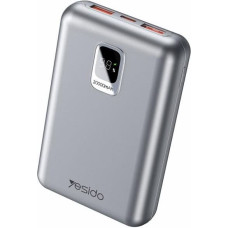 4Kom.pl Yesido Powerbank YP47 20 000 mAh 22.5W + PD20W, LED, SILVER / SREBRNY