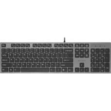 A4Tech Klawiatura A4Tech KV-300H X-SLIM Przewodowa Grafitowo-czarna US (KV300HUSB)