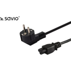 Elmak Kabel zasilający Elmak Przewód zasilający do laptopa koniczynka SAVIO CL-67 1,2m, wielopak 10 szt., 3pin-SAVIO CL-67Z