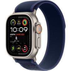 Apple Smartwatch Apple Watch Ultra 2 GPS + Cellular, koperta 49 mm z tytanu w kolorze naturalnym z opask Trial M/L w kolorze niebieskim