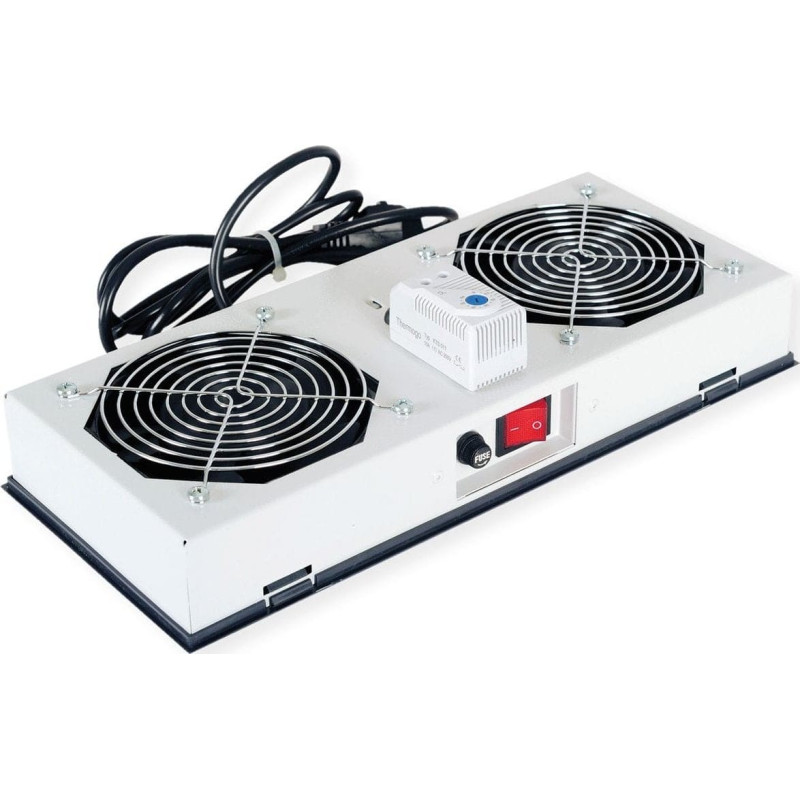 Roline ROLINE Luftereinheit 2 Lufter fur 48,26cm 19Zoll Wandgeh�use grau